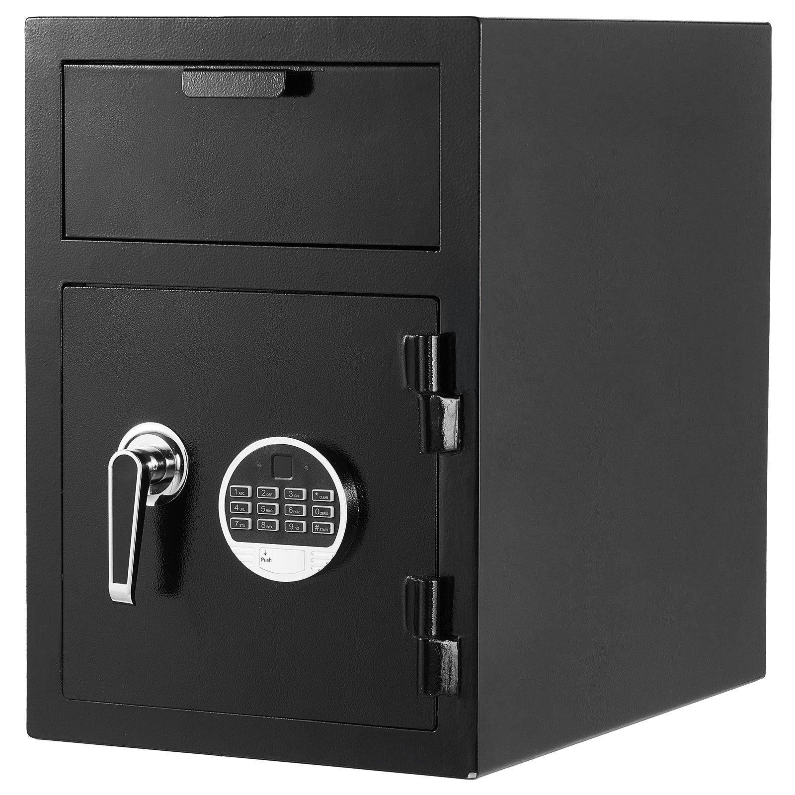 1.2 Cubic Feet Drop Safe, Large Capacity Front Drop Slot Safe Box with Digital Keypad, Heavy Duty 2 Tiers V952-TDSBXJ141420DFPNC001V9