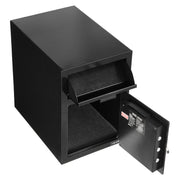 1.2 Cubic Feet Drop Safe, Large Capacity Front Drop Slot Safe Box with Digital Keypad, Heavy Duty 2 Tiers V952-TDSBXJ141420DFPNC001V9