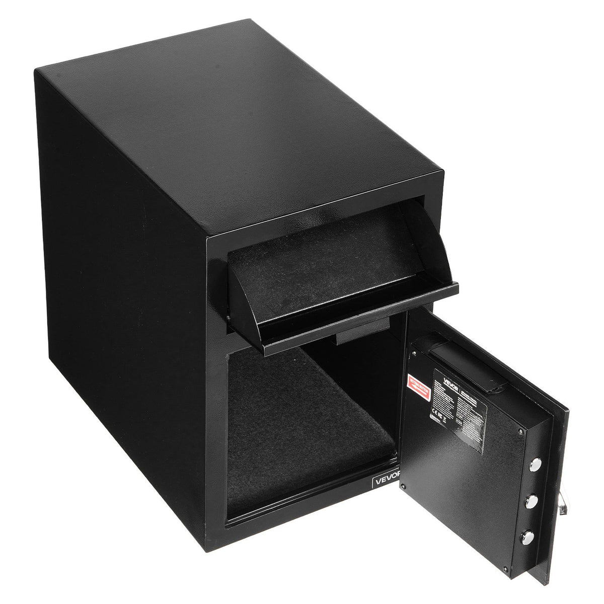 1.2 Cubic Feet Drop Safe, Large Capacity Front Drop Slot Safe Box with Digital Keypad, Heavy Duty 2 Tiers V952-TDSBXJ141420DFPNC001V9