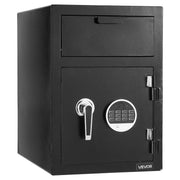 1.2 Cubic Feet Drop Safe, Large Capacity Front Drop Slot Safe Box with Digital Keypad, Heavy Duty 2 Tiers V952-TDSBXJ141420DFPNC001V9