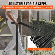 1-3 Step Handrail Railing for Steps Steel 150 kg Capacity with Screw Kit V952-TFBXYGLZHS3C1XYBOV0