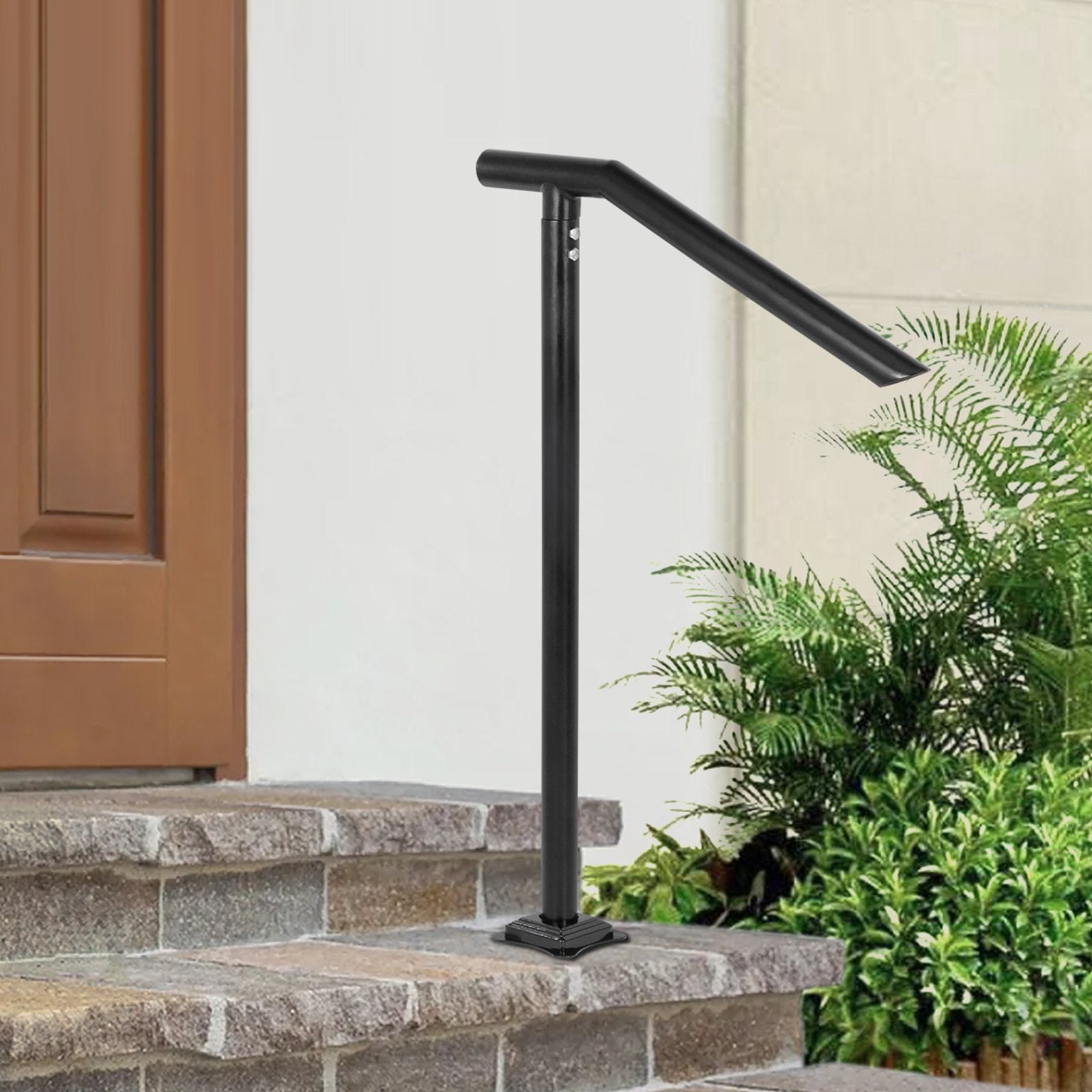 1-3 Step Handrail Railing for Steps Steel 150 kg Capacity with Screw Kit V952-TFBXYGLZHS3C1XYBOV0