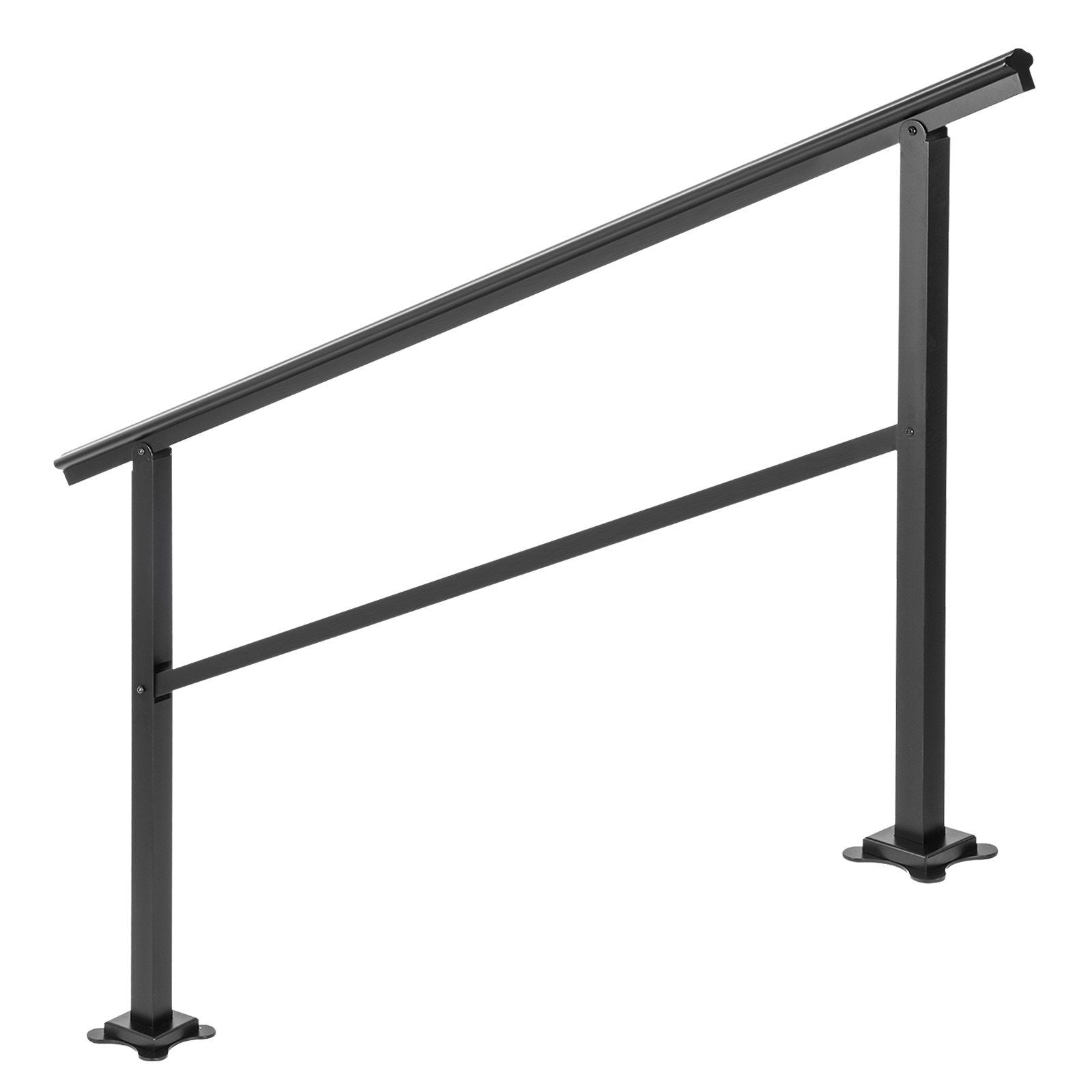 Outdoor Handrail 165LBS Load Handrail Outdoor Stairs Aluminum Stair Handrail 152 x 89.5 cm Outdoor Stair V952-TFDGLZHS5FT585EFIV0