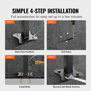 Outdoor Handrail 165LBS Load Handrail Outdoor Stairs Aluminum Stair Handrail 152 x 89.5 cm Outdoor Stair V952-TFDGLZHS5FT585EFIV0