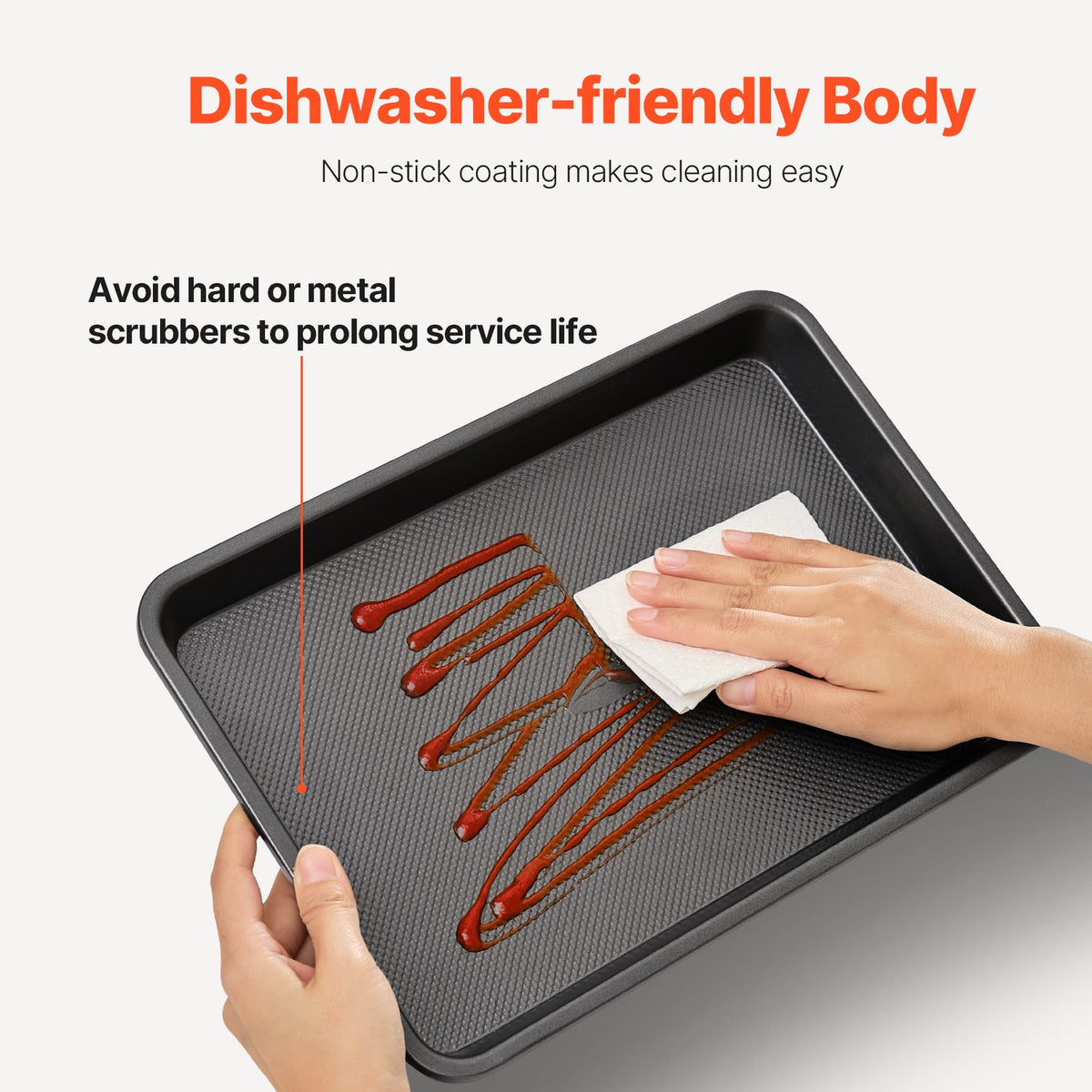 Baking Pan Set 3-Piece Nonstick Carbon Steel Set with Silicone Handles V952-TGKPTZ3JHS00T7HSBV0