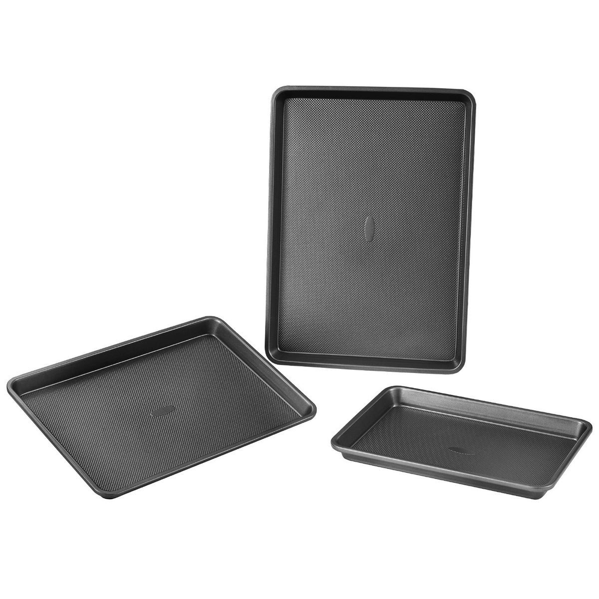 Baking Pan Set 3-Piece Nonstick Carbon Steel Set with Silicone Handles V952-TGKPTZ3JHS00T7HSBV0