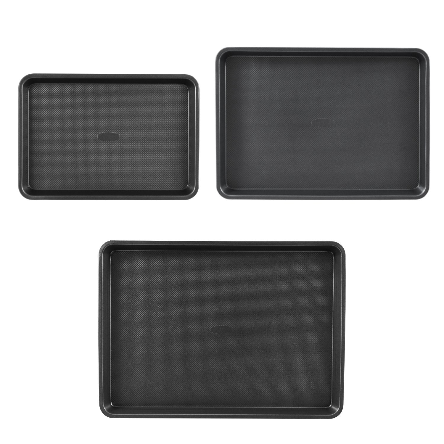 Baking Pan Set 3-Piece Nonstick Carbon Steel Set with Silicone Handles V952-TGKPTZ3JHS00T7HSBV0