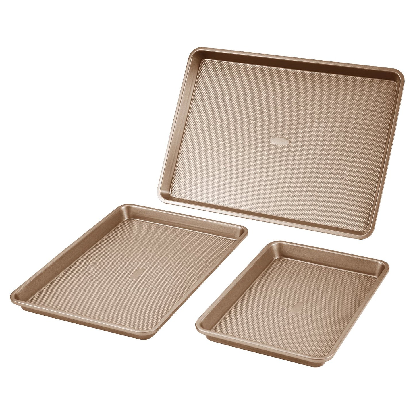 Baking Pan Set 3-Piece Nonstick Carbon Steel Set with Silicone Handles V952-TGKPTZ3JJS00J7BCRV0