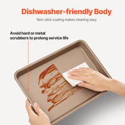 Baking Pan Set 3-Piece Nonstick Carbon Steel Set with Silicone Handles V952-TGKPTZ3JJS00J7BCRV0