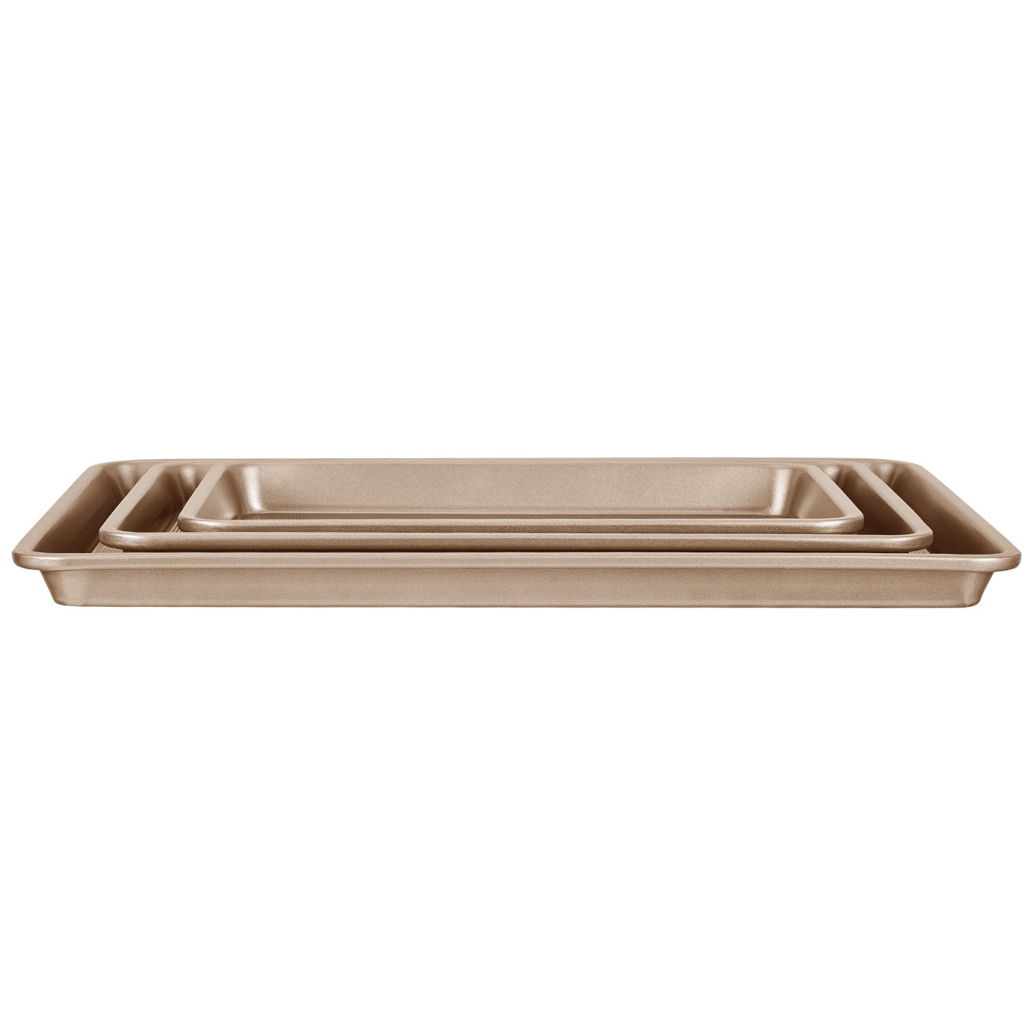 Baking Pan Set 3-Piece Nonstick Carbon Steel Set with Silicone Handles V952-TGKPTZ3JJS00J7BCRV0