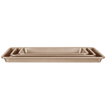 Baking Pan Set 3-Piece Nonstick Carbon Steel Set with Silicone Handles V952-TGKPTZ3JJS00J7BCRV0