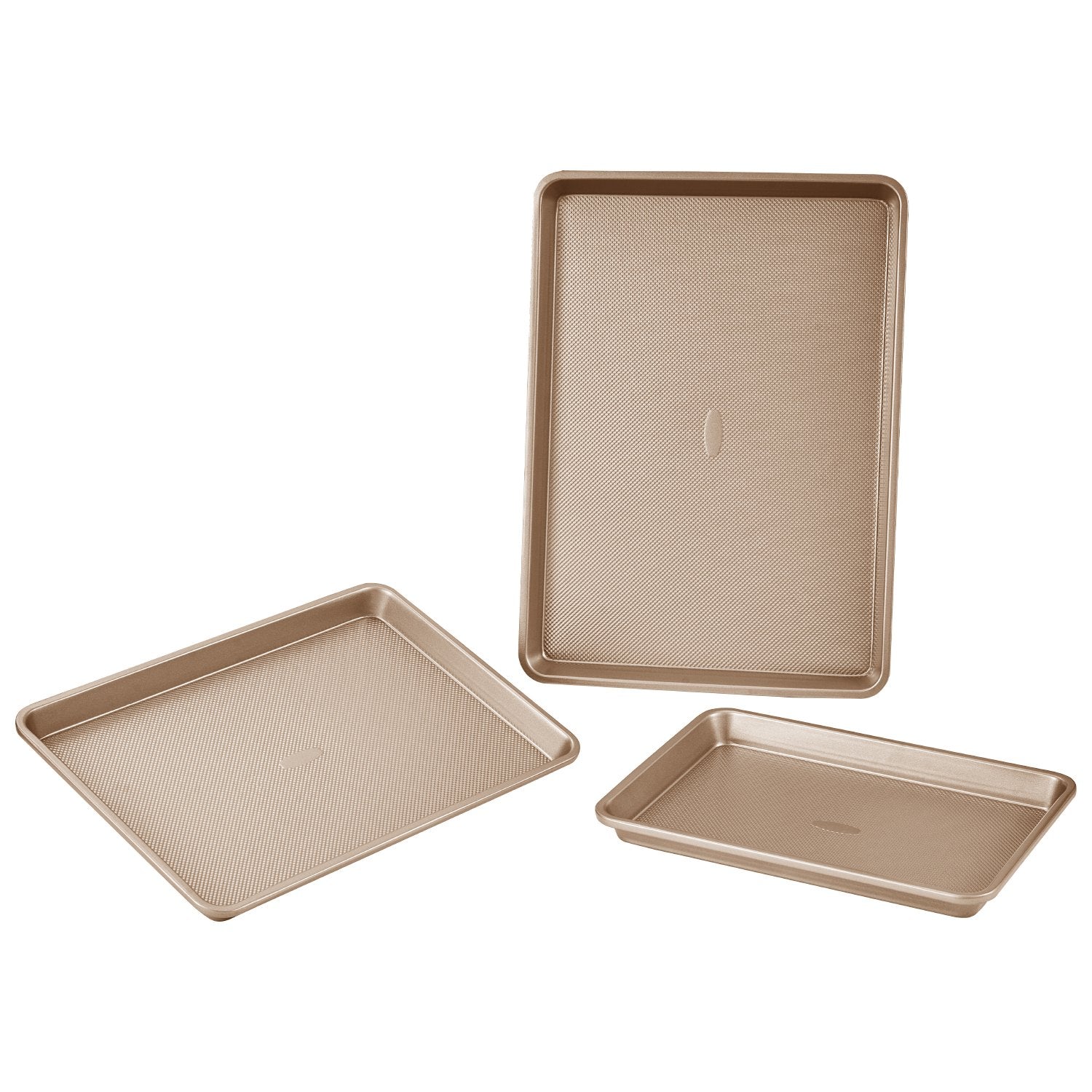 Baking Pan Set 3-Piece Nonstick Carbon Steel Set with Silicone Handles V952-TGKPTZ3JJS00J7BCRV0