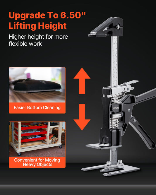 Labor Saving Arm Jack, 2 PCS 200 kg Bearing Capacity, Lifting up to 165 mm, Metal Hand Lifting Jack Tool with V952-TGQ170MM2DHS09LQLV0
