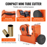 3PCS Tubing Cutter Set, 3/16"-2" O.D. Copper Pipe Cutter, 1/8"-7/8" O.D. Mini Tube Cutter and Deburring Tool, V952-TGQG331621878FNBFV0