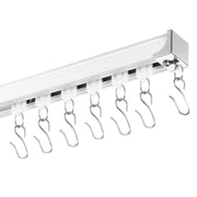 Ceiling Curtain Track Set 17.7 FT/5.4 Meter Room Divider with Hooks White V952-THBCLGDTZLHJN5CV4V0