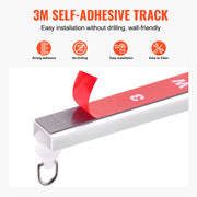 Ceiling Curtain Track Set, 9.9 FT/3 Meter, Self Adhesive, No Drill Ceiling Track System for Curtains, Room V952-THBCLGDTZPVCKEOX8V0