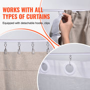 Ceiling Curtain Track Set, 9.9 FT/3 Meter, Self Adhesive, No Drill Ceiling Track System for Curtains, Room V952-THBCLGDTZPVCKEOX8V0