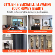 Ceiling Curtain Track Set, 9.9 FT/3 Meter, Self Adhesive, No Drill Ceiling Track System for Curtains, Room V952-THBCLGDTZPVCKEOX8V0