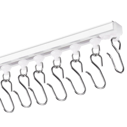 Ceiling Curtain Track Set, 9.9 FT/3 Meter, Self Adhesive, No Drill Ceiling Track System for Curtains, Room V952-THBCLGDTZPVCKEOX8V0