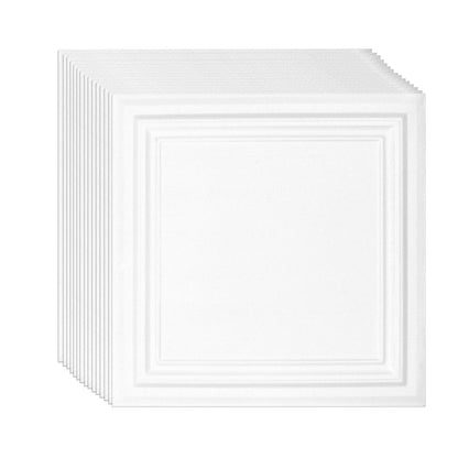 Ceiling Tiles, 16-Pack 20 x 20 in, Drop Ceiling Tiles Premium Polystyrene Sheet, Easy Installation/ Cutting V952-THBZPSB16J500WMY3V0