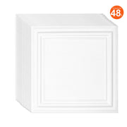 Ceiling Tiles 48-Pack 20 x 20 in Polystyrene Easy Installation Glue-up V952-THBZPSB48J5097TMWV0