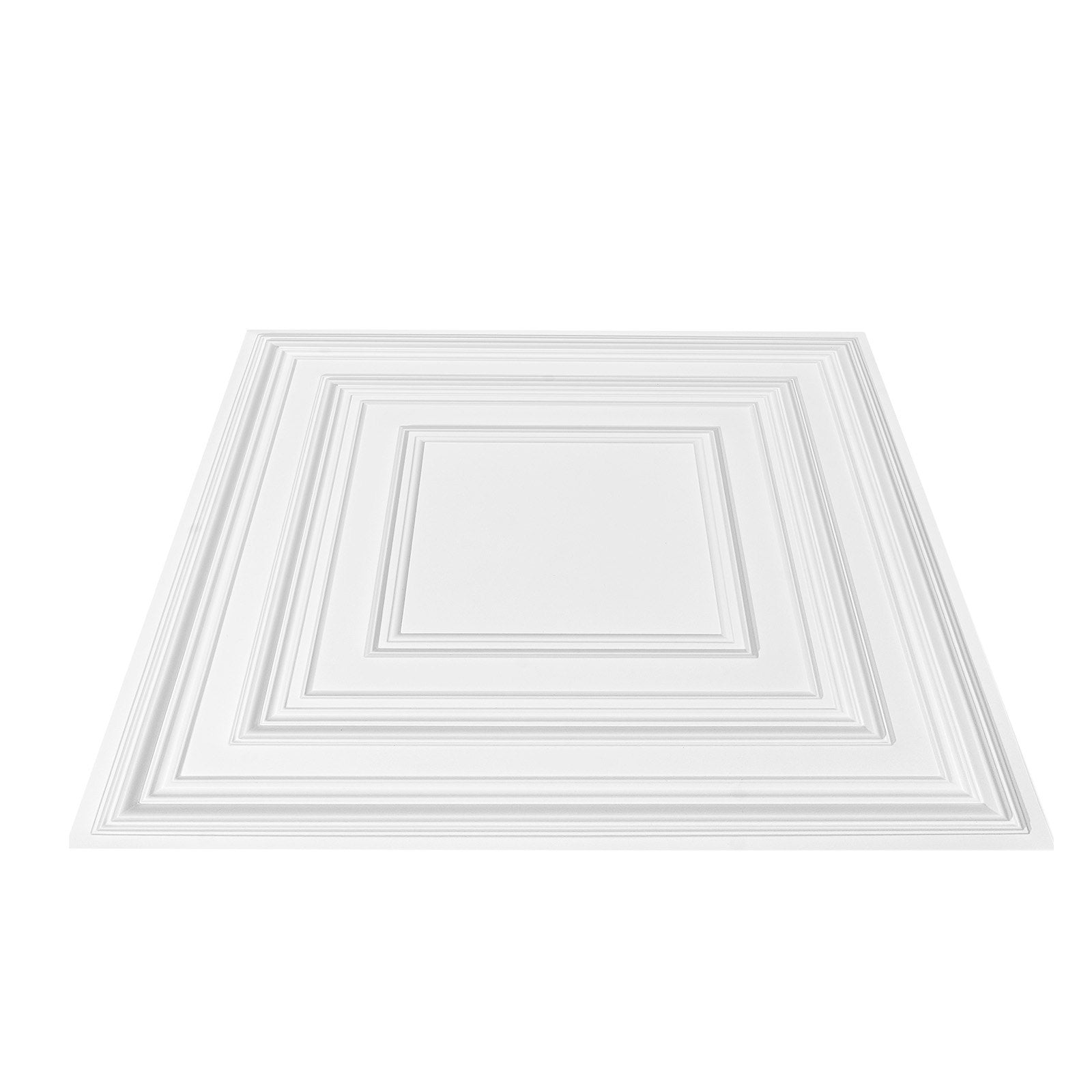 Ceiling Tiles 12-Pack 24 x 24 in PVC Easy Installation White Peg Pattern V952-THBZPVCB12J20JVLNV0