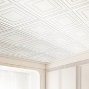 Ceiling Tiles 12-Pack 24 x 24 in PVC Easy Installation White Peg Pattern V952-THBZPVCB12J20JVLNV0