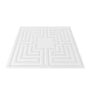Ceiling Tiles 12-Pack 24 x 24 in PVC Easy Installation White Echo Pattern V952-THBZPVCB12J29DDRKV0
