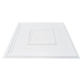 Ceiling Tiles 12-Pack 24 x 24 in PVC Easy Installation White Geometric V952-THBZPVCB12J2BINQSV0
