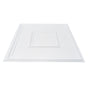 Ceiling Tiles 12-Pack 24 x 24 in PVC Easy Installation White Geometric V952-THBZPVCB12J2BINQSV0