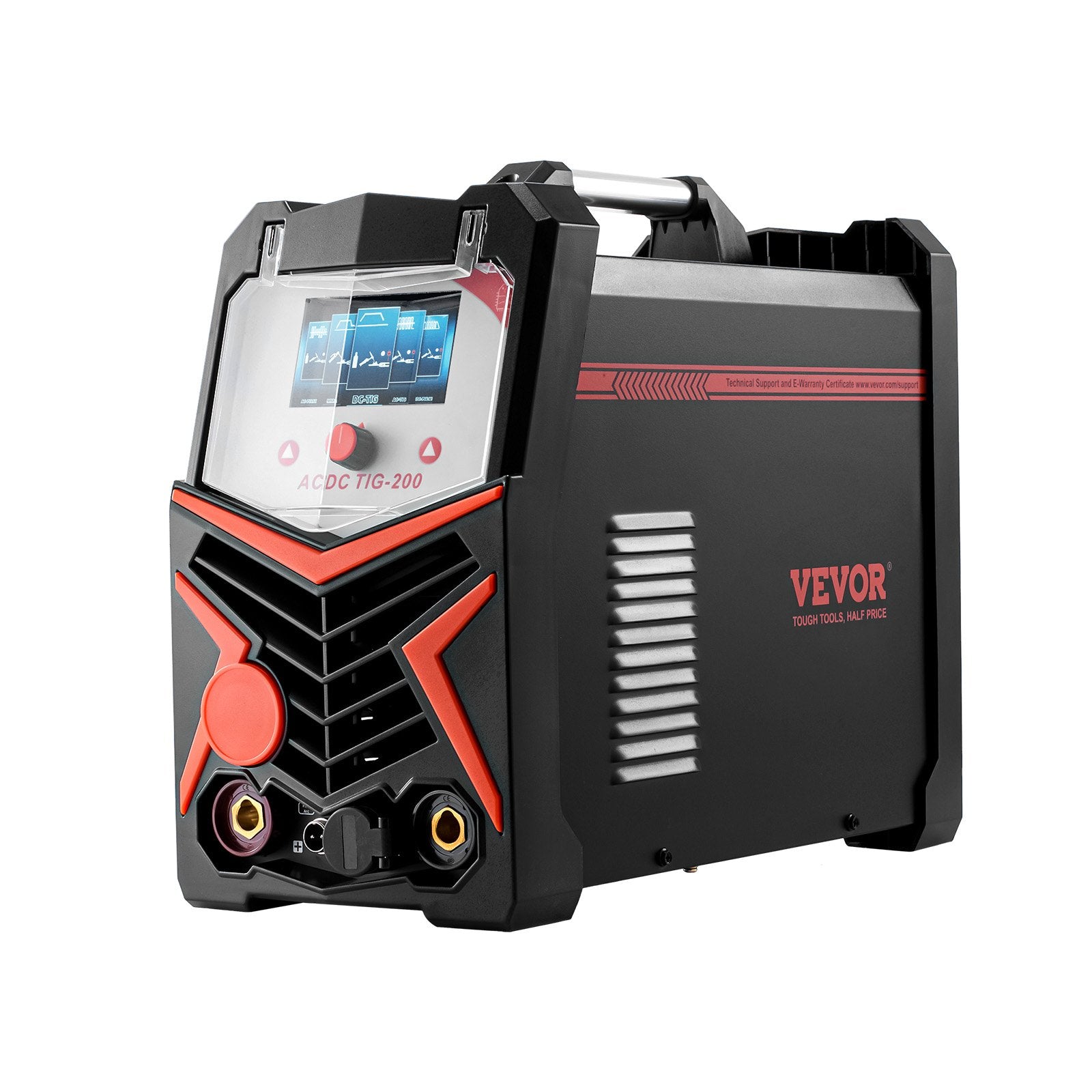 TIG Welder, 200A 6-In-1 Aluminum Welding Machine (LED Display) - AC TIG/DC TIG/AC Pulse TIG/DC Pulse TIG/Spot V952-TIGHJ200ALHY08YB1V3