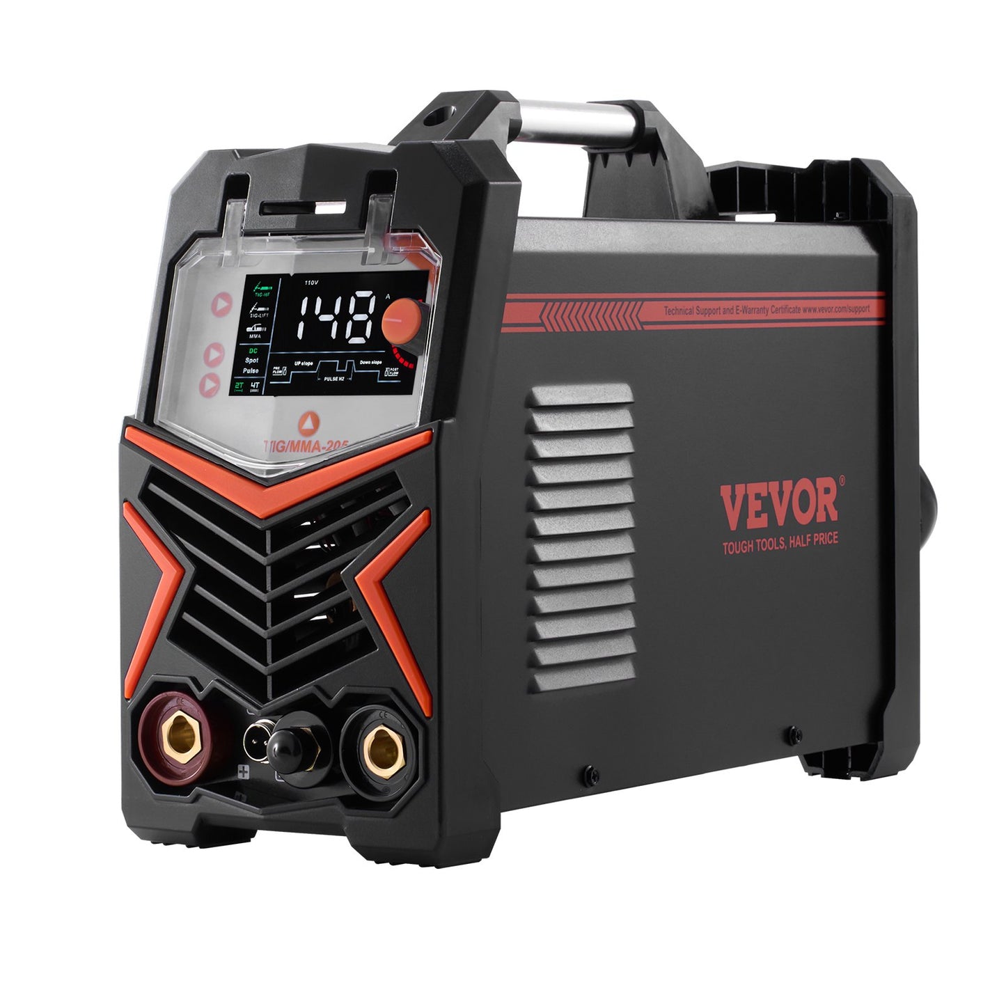 TIG Welder, 205A 3-In-1 Welding Machine (Large LED Display)- DC TIG/DC Pulse TIG/MMA(Stick), Electric Welder V952-TIGHJ205ASHYNKSKKV3