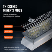 Gold Panning Kit With Mini Sluice Box, 12" Aluminum Gold Mining Equipment, 16 PCS Gold Prospecting Kit with V952-TJC12YC35YCL576TXV0