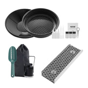 Gold Panning Kit With Mini Sluice Box, 12" Aluminum Gold Mining Equipment, 16 PCS Gold Prospecting Kit with V952-TJC12YC35YCL576TXV0