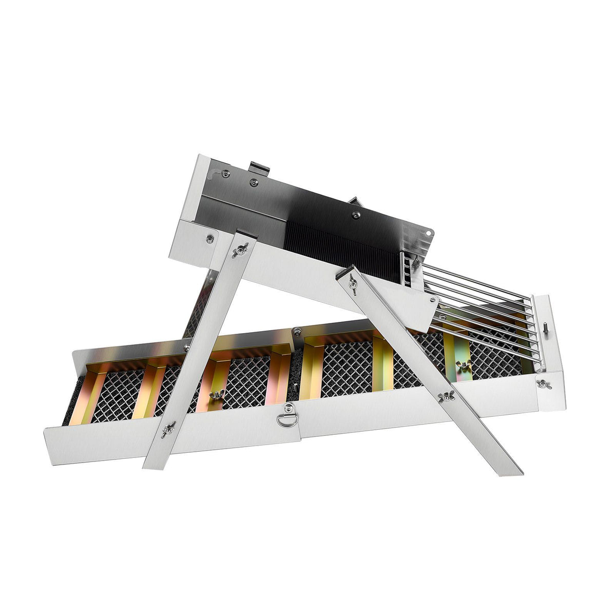 Highbanker Gold Panning Kit, 1270 mm 3-in-1 Folding High Banker Gold Sluice Box, 26 PCS Portable Mining V952-TJC50YC9YCLH2E0IP001V0