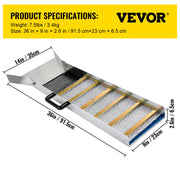 Aluminum Alloy Sluice Box, Compact 36" Mini Sluice Boxes for Gold, Lightweight Gold Sluice Equipment, V952-TJGJJSLCX36MKK3D2V0