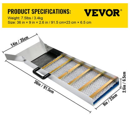 Aluminum Alloy Sluice Box, Compact 36" Mini Sluice Boxes for Gold, Lightweight Gold Sluice Equipment, V952-TJGJJSLCX36MKK3D2V0