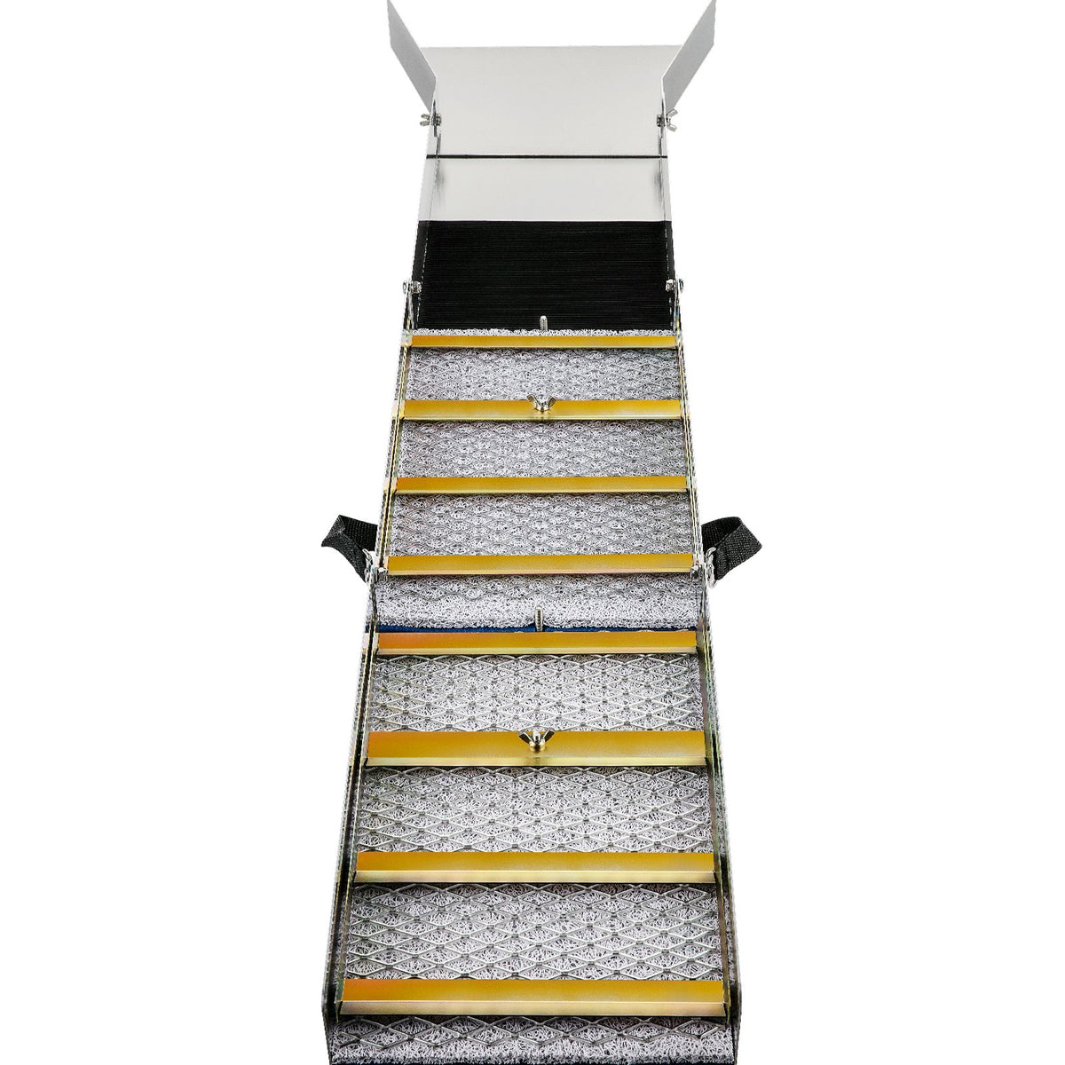 Folding Aluminum Alloy Sluice Box, Compact 50" Sluice Boxes for Gold, Lightweight Gold Sluice Equipment, V952-TJGJJSZDLCX508DSSV0