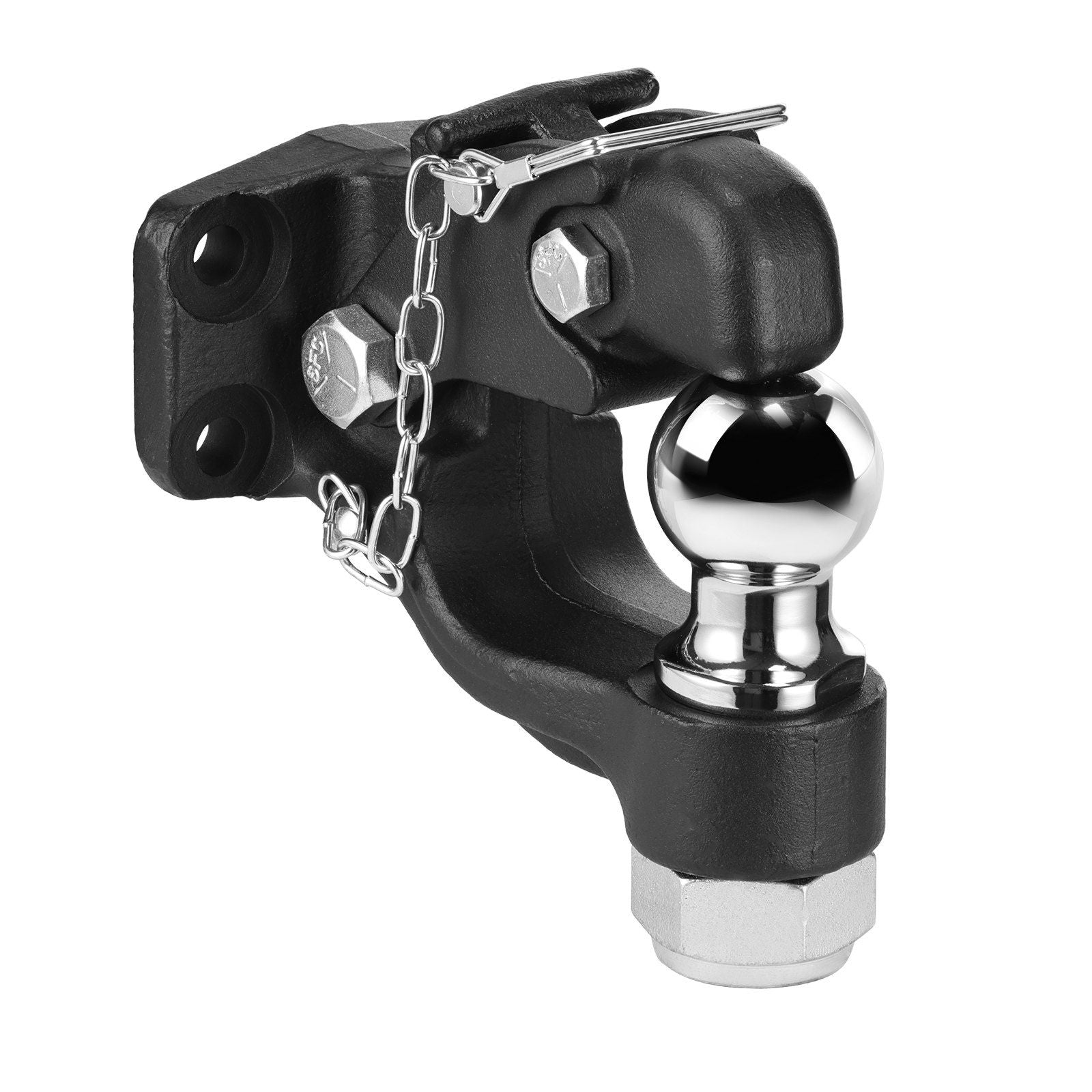 Pintle Hook, 9070 kg Towing Capacity, Trailer Hitches Receiver Hook Combination 50.4 mm Hitch Ball, Fits for V952-TJXHTGDGQ2INLAH50V0