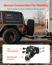 Pintle Hook, 9070 kg Towing Capacity, Trailer Hitches Receiver Hook Combination 50.4 mm Hitch Ball, Fits for V952-TJXHTGDGQ2INLAH50V0