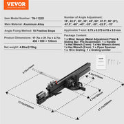 Precision Miter Gauge, Standard Slot 3/4'' x 3/8'', Aluminum Alloy Table Saw Miter Gauge with 19-35 in V952-TJXQGDKS6060EZ0GRV0