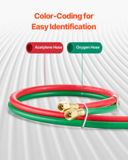 Oxygen Acetylene Hose 1/4-Inch x 100FT T Grade Hose 300PSI Max Working Pressure V952-TJYYGHJRGMG1F9RY6V0