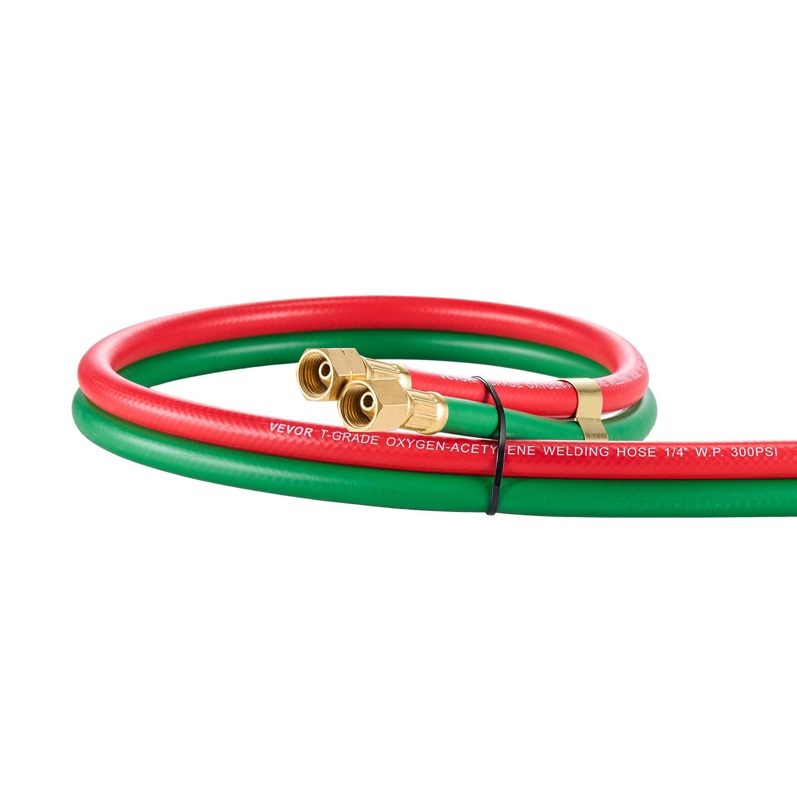 Oxygen Acetylene Hose, 1/4-Inch x 15FT Oxy Acetylene Hose with 9/16"-18 B Fitting, 300PSI T Grade Welding V952-TJYYGHJRGMG1I4T63V0