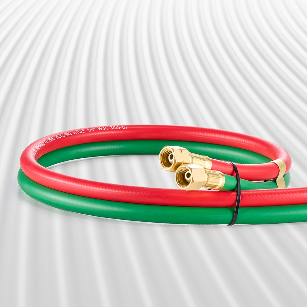 Oxygen Acetylene Hose, 1/4-Inch x 25FT Oxy Acetylene Hose with 9/16"-18 B Fitting, 300PSI T Grade Welding V952-TJYYGHJRGMG2RD7J9V0