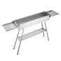 Foldable Charcoal Grill, 0.16 m2 Portable Charcoal Barbecue Grill with Liftable Charcoal Tray & Side Tables, V952-TLCTZDKZTKBXI2GZV001V0