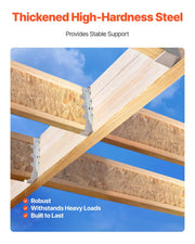 50 Pcs Joist Hanger, Inner Dimensions 1.57 x 1.50 x 7.83 inch / 40 x 38 x 199 mm, Rafter Hurricane Ties Joist V952-TLDJ210INCH5HCMQL001V0