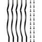 Deck Balusters, 51 Pack Metal Deck Spindles, 32.25""x1"" Staircase Baluster with Screws, Iron Deck Railing V952-TLGYC32.2550/SL5YV0