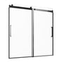 Frameless Sliding Bathtub Door, 1422-1524 mm x 1524 mm, Frameless Shower Glass Door, Frameless Double Sliding V952-TLYGM60W62HI3IDVNV0