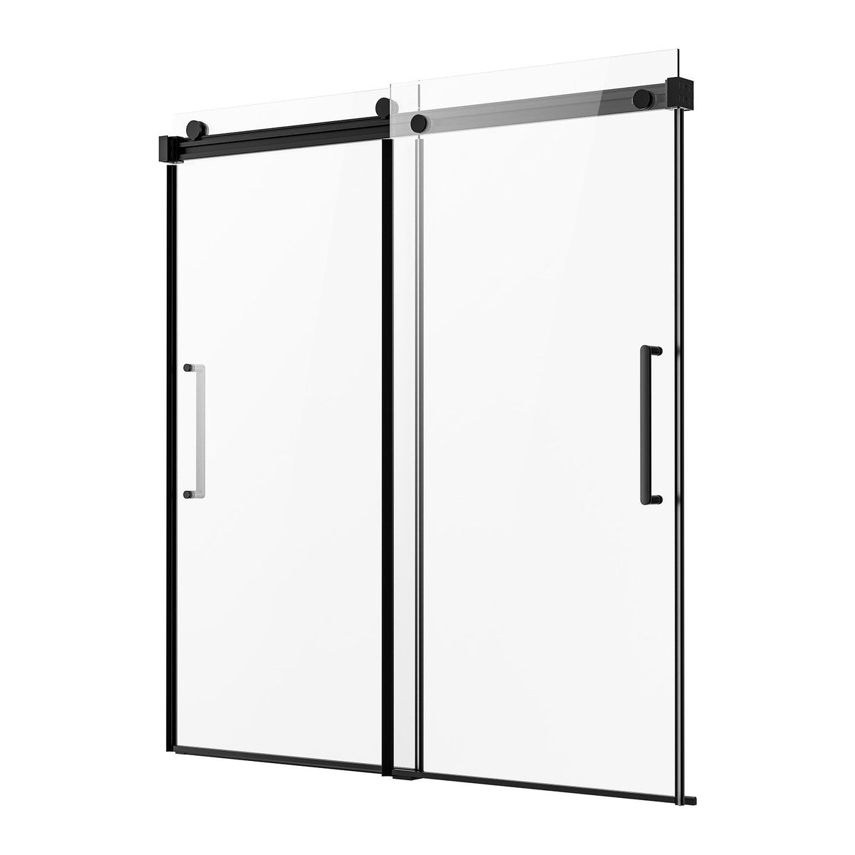 Frameless Sliding Bathtub Door, 1422-1524 mm x 1524 mm, Frameless Shower Glass Door, Frameless Double Sliding V952-TLYGM60W62HI3IDVNV0