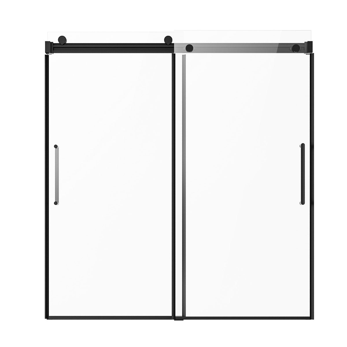 Frameless Sliding Bathtub Door, 1422-1524 mm x 1524 mm, Frameless Shower Glass Door, Frameless Double Sliding V952-TLYGM60W62HI3IDVNV0